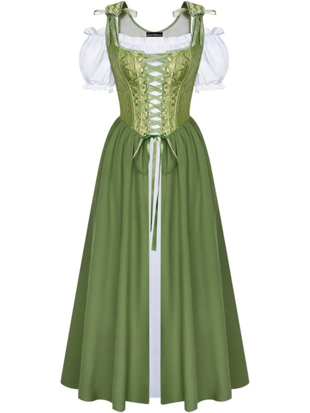 Medieval Fairy Corset Dress - Scarlet Renaissance Costume for Women, Enchanting